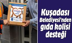 Kuşadası Belediyesi'nden gıda kolisi desteği