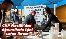 CHP Nazilli’den öğrencilerin içini ısıtan ikram