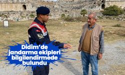 Didim’de jandarma ekipleri bilgilendirmede bulundu