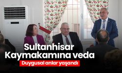 Sultanhisar Kaymakamına veda! Duygusal anlar yaşandı