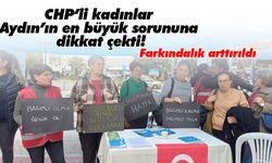 CHP’li kadınlar Aydın’ın en büyük sorununa dikkat çekti! Farkındalık arttırıldı