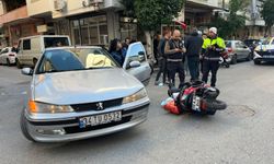 Nazilli'de otomobil ve motosiklet kafa kafaya çarpıştı: 1 yaralı