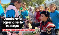 Jandarma öğrencilerle buluştu! Doğa sevgisinin önemi anlatıldı