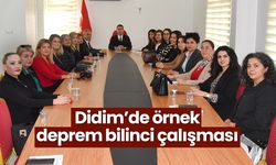 Didim’de örnek deprem bilinci çalışması