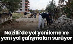 Nazilli’de yol yenileme ve yeni yol çalışmaları sürüyor