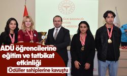 ADÜ öğrencilerine eğitim ve tatbikat etkinliği! Ödüller sahiplerine kavuştu