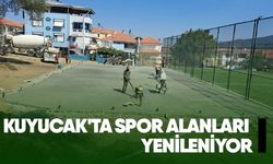 Kuyucak'ta spor alanları yenileniyor