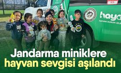 Jandarma miniklere hayvan sevgisi aşılandı