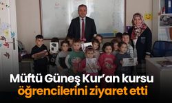 Müftü Güneş Kur’an kursu öğrencilerini ziyaret etti