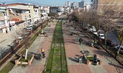 Nazilli Belediyesi yürüyüş yolu ve parkları bakıma aldı