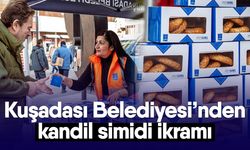 Kuşadası Belediyesi’nden kandil simidi ikramı