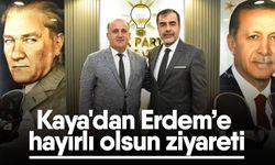 Kaya'dan Erdem’e hayırlı olsun ziyareti