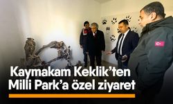 Kaymakam Keklik’ten Milli Park’a özel ziyaret