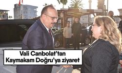 Vali Canbolat’tan Kaymakam Doğru’ya ziyaret