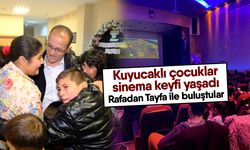 Kuyucaklı çocuklar sinema keyfi yaşadı! Rafadan Tayfa ile buluştular