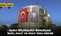 Aydın Büyükşehir Belediyesi kum, mıcır ve mıcır tozu alacak