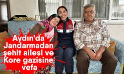 Aydın’da Jandarmadan şehit ailesi ve Kore gazisine vefa