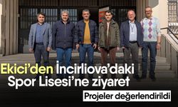 Ekici’den İncirliova’daki Spor Lisesi’ne ziyaret! Projeler değerlendirildi