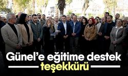 Günel’e eğitime destek teşekkürü