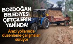 Bozdoğan Belediyesi çiftçilerin yanında! Arazi yollarında düzenleme çalışmaları sürüyor