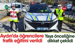 Aydın’da öğrencilere trafik eğitimi verildi! Yaya önceliğine dikkat çekildi