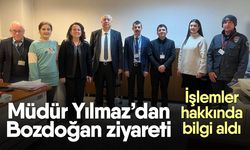 Müdür Yılmaz’dan Bozdoğan ziyareti! İşlemler hakkında bilgi aldı