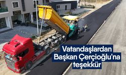 Vatandaşlardan Başkan Çerçioğlu'na teşekkür