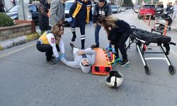 Nazilli’de motosiklet yayaya çarptı