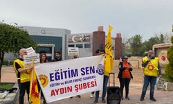 Aydın'daki eyleme düşük katılım dikkat çekti