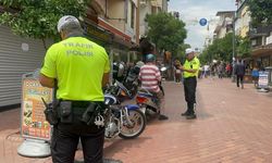 Nazilli’de motosikletlilere sıkı denetim: Trafiğe kapalı alana giren yandı!