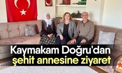 Kaymakam Doğru'dan şehit annesine ziyaret