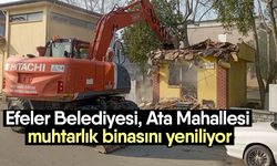 Efeler Belediyesi Ata Mahallesi muhtarlık binasını yeniliyor