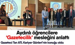 Aydınlı öğrencilere ‘Gazetecilik’ mesleğini anlattı! Gazeteci Tan ATL Kariyer Günleri’nin konuğu oldu