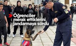 Öğrenciler merak ettiklerini jandarmaya sordu