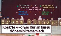Köşk’te 4-6 yaş Kur’an kursu dönemini tamamladı