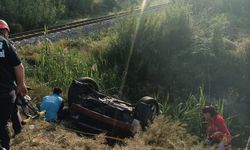 Aydın’da otomobil kanala uçtu: 1 yaralı