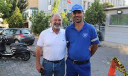 Aydınlı temizlik personelinden takdir toplayan davranış