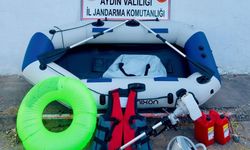 Aydın’dan Yunansitan’a kaçış yarım kaldı! Botunu şişirirken yakalandı