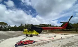 Koçarlı’da yangına karşı helikopter konuşlandırıldı