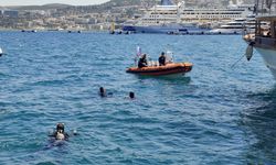 Kuşadası’nda denizden 628 kg katı atık çıkarıldı