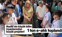 Nazilli’nin küçük bilim insanlarından büyük projeler! 1 ton e-atık toplandı