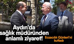 Aydın’da sağlık müdüründen anlamlı ziyaret! Eczacılık Günleri’ni kutladı