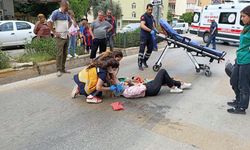 Ani fren kaza getirdi! Motosiklet sürücüsü yaralandı