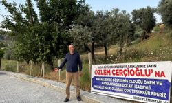 Nazilli’nin bir mahallesinden Başkan Çerçioğlu’na pankartlı teşekkür