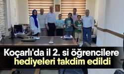 Koçarlı'da il 2. si öğrencilere hediyeleri takdim edildi