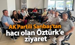 AK Partili Sarıbaş’tan hacı olan Öztürk’e ziyaret