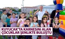 Kuyucak’ta karnesini alan çocuklar şenlikte buluştu