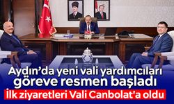 Aydın’da yeni vali yardımcıları göreve resmen başladı
