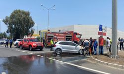 Aydın’da sanayiden test sürüşü için çıkan araç alev aldı