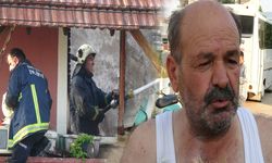 Kahraman dede alevlere aldırmadı! 2 torununu alevlerin arasından çıkardı